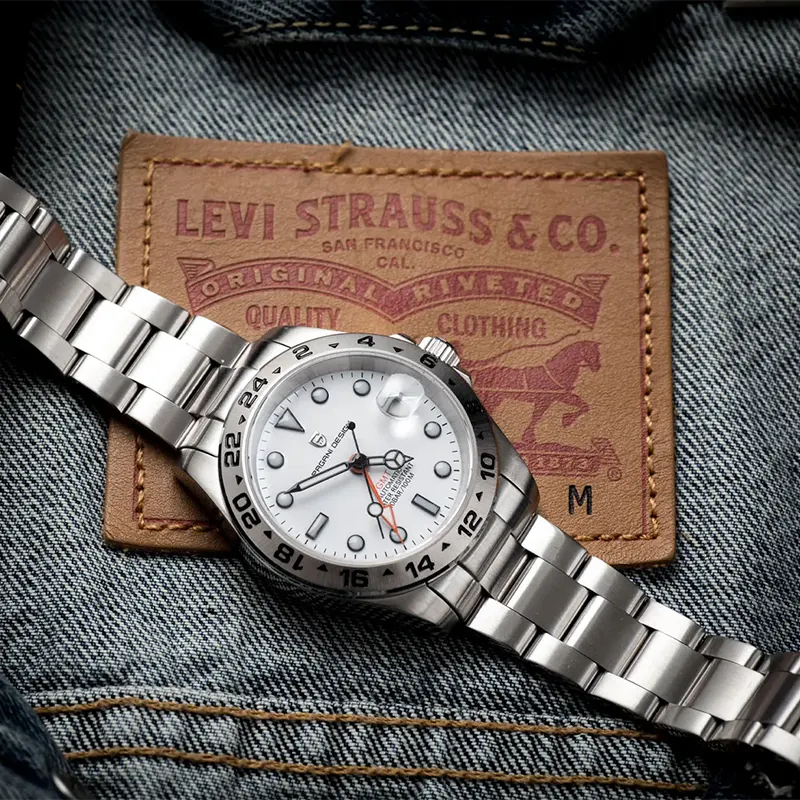 Pagani Design PD-1762 Explorer II GMT White Dial Men's Watch